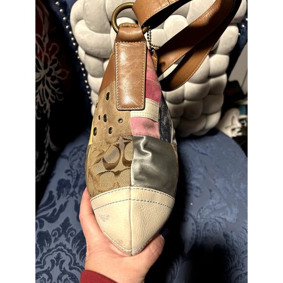 Coach Vintage Multi-Material Patchwork Satchel - Picture 8 of 11